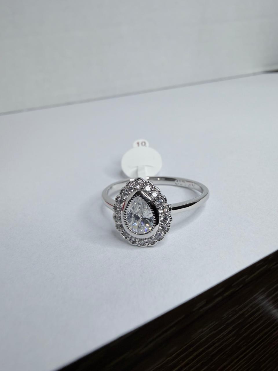 ANILLO FORMA DE GOTA ENCHAPADO EN PLATINO (7)