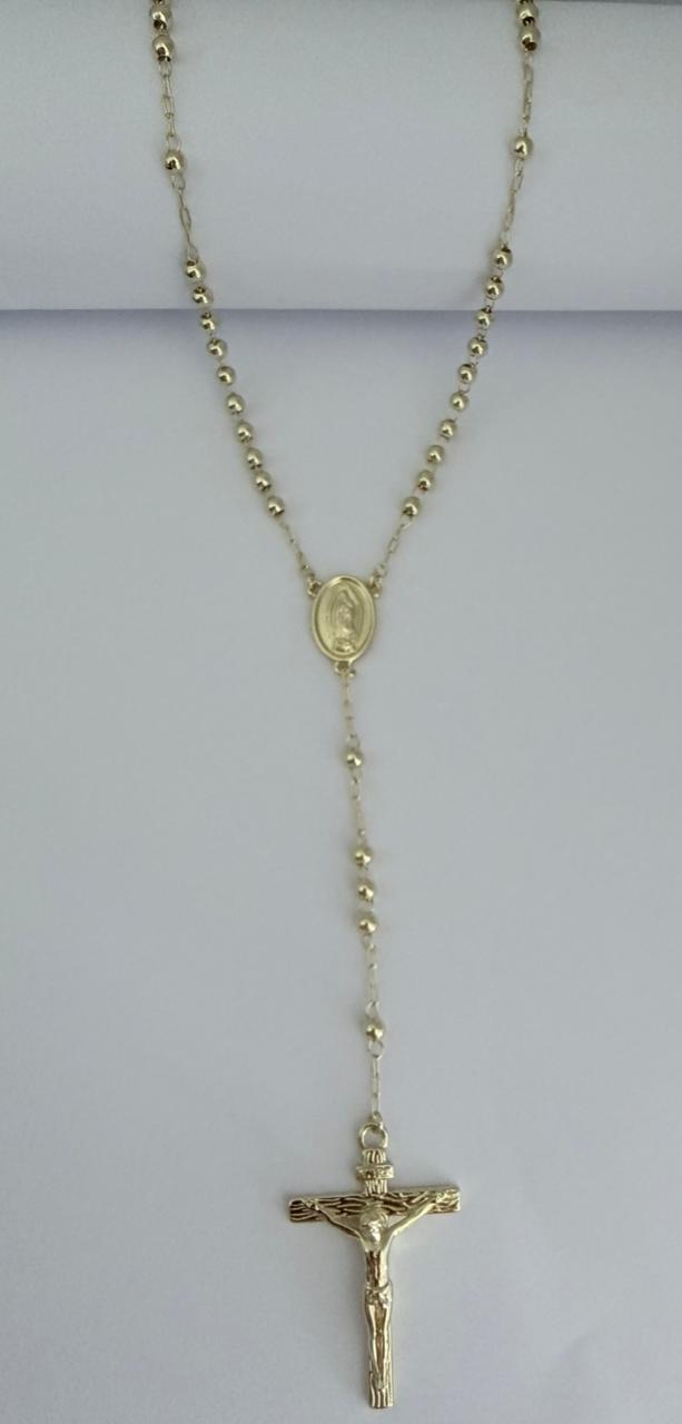 ROSARIO  DOBLE ENCHAPE 14K ( 60CM)