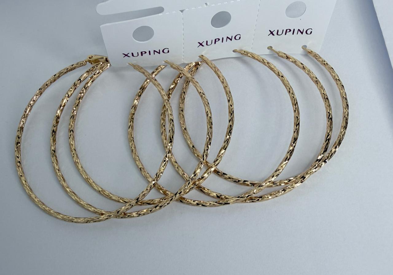 ARGOLLA 60MM CON DOBLE ENCHAPE 18K