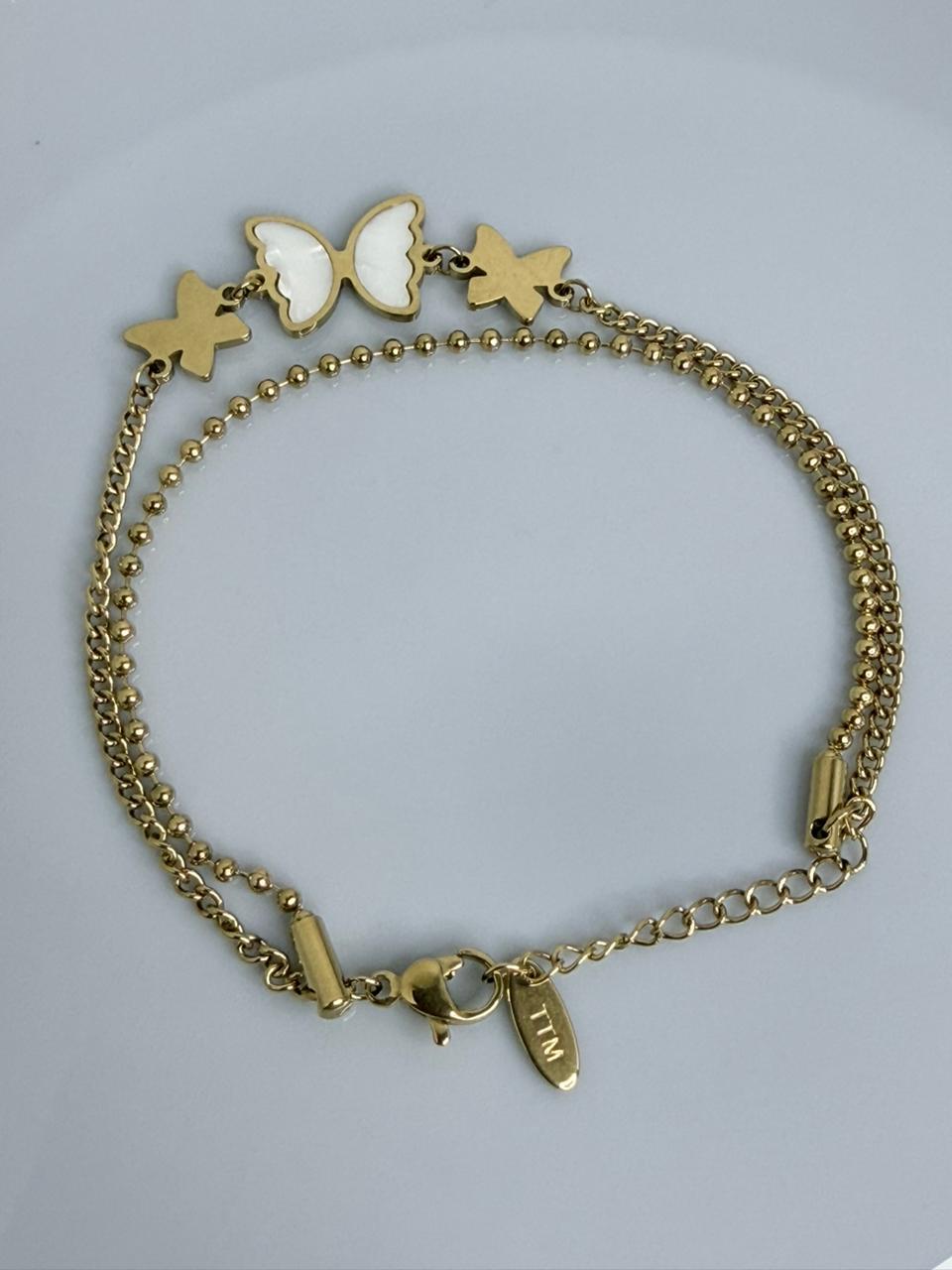 PULSERA MARIPOSA BLANCA