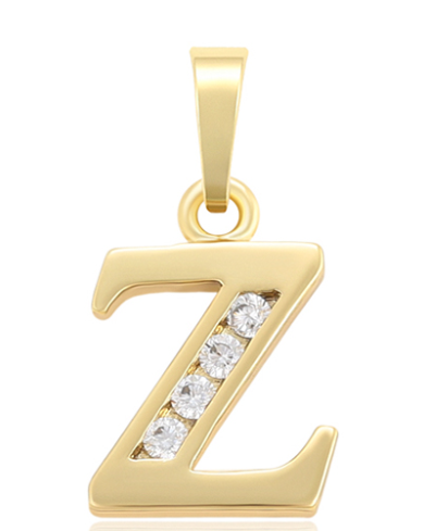 DIJE INICIAL Z  DOBLE ENCHAPE 14K