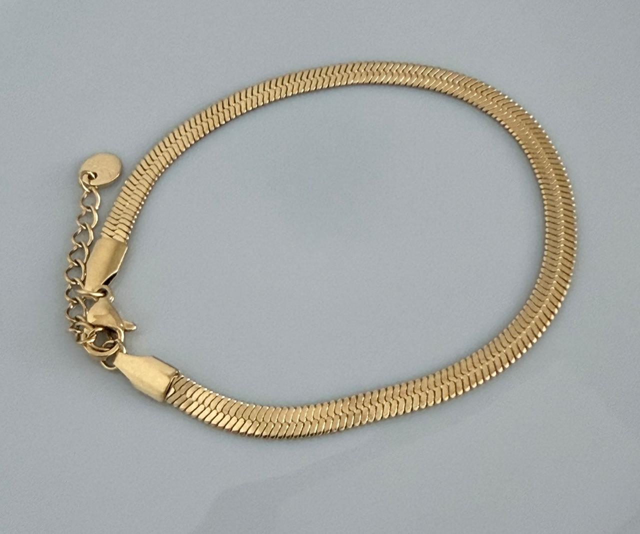 PULSERA DORDA DOBLE ENCHAPE 14K