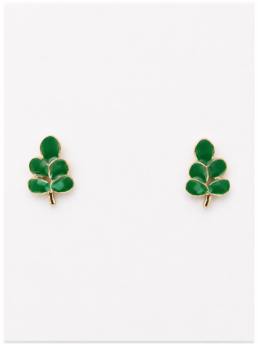 ARETE DE UVA VERDE DOBLE ENCHAPE 18K
