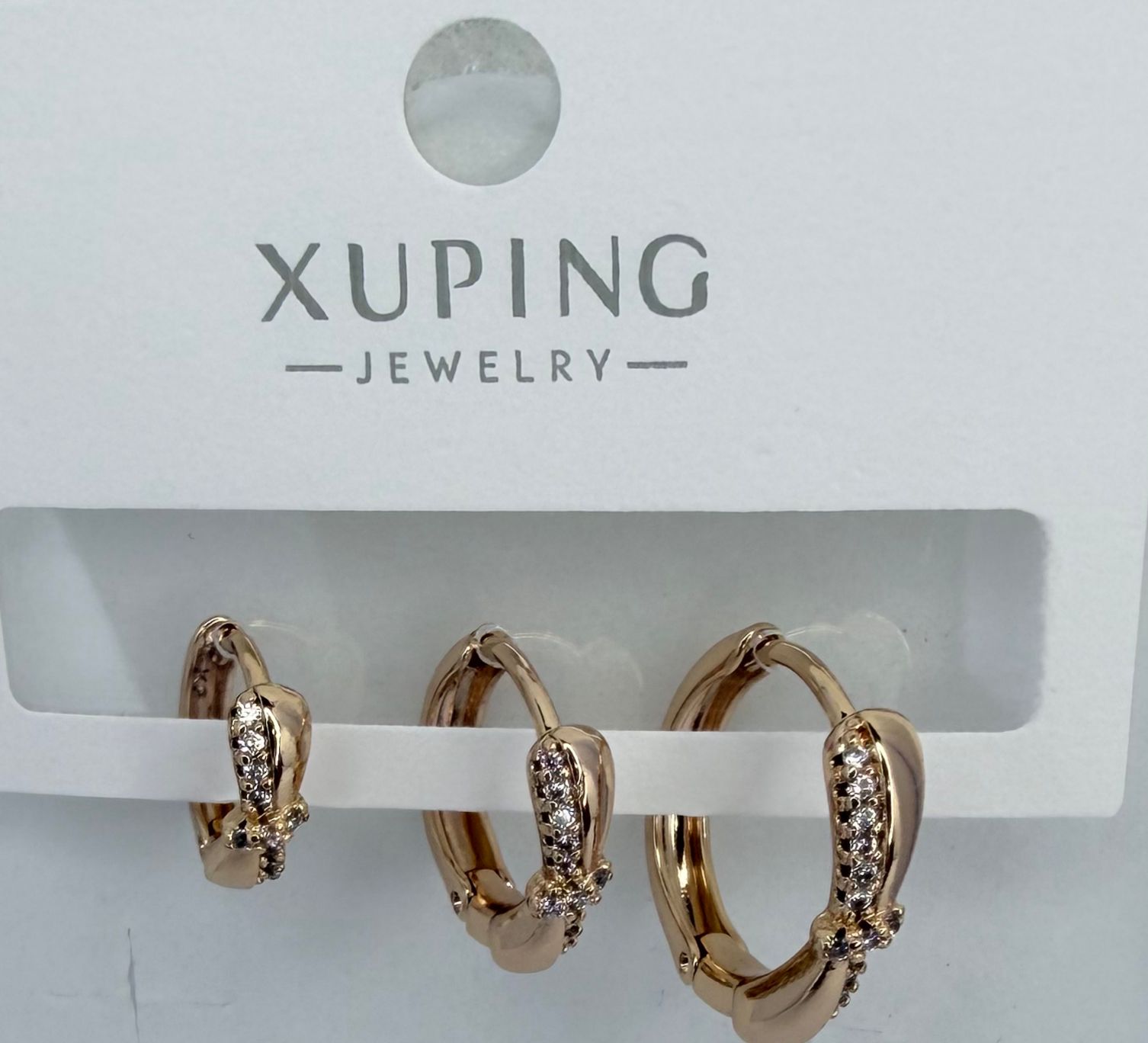 ARGOLLAS DOBLE ENCHAPE 18K