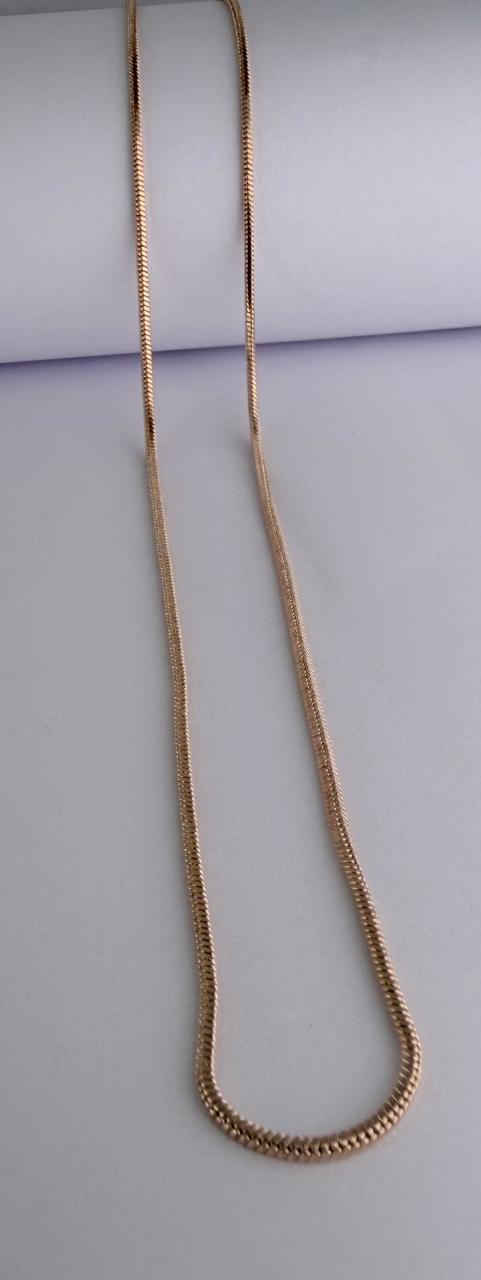 CADENA 50CM DOBLE ENCHAPE 18K