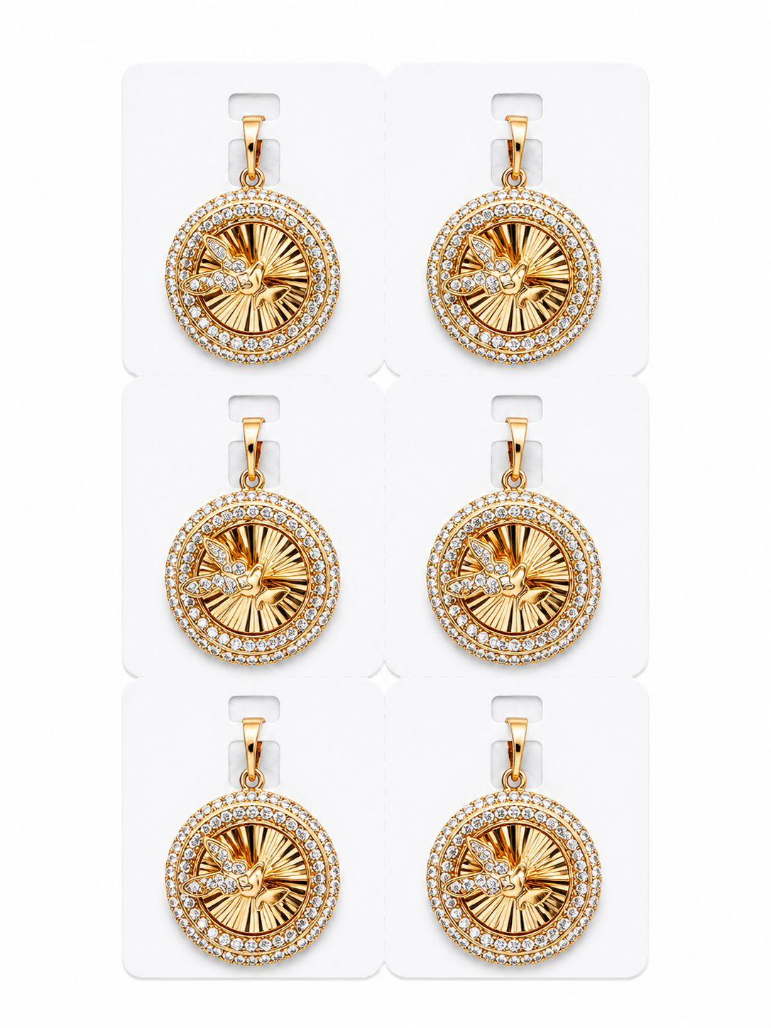 DIJE MARIPOSA DOBLE ENCHAPE 18K