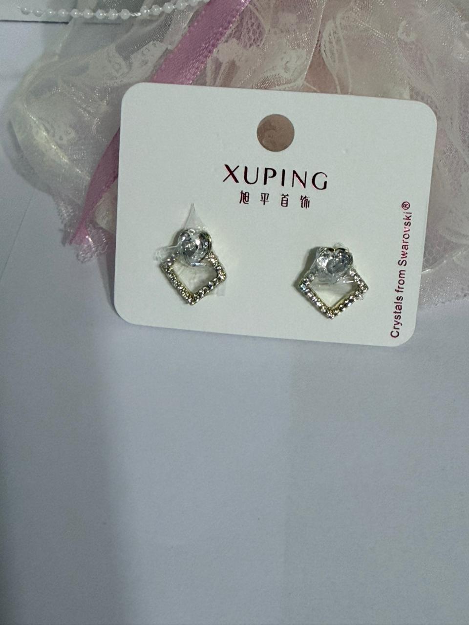 ARETE ROMBO CON CRISTAL BLANCO