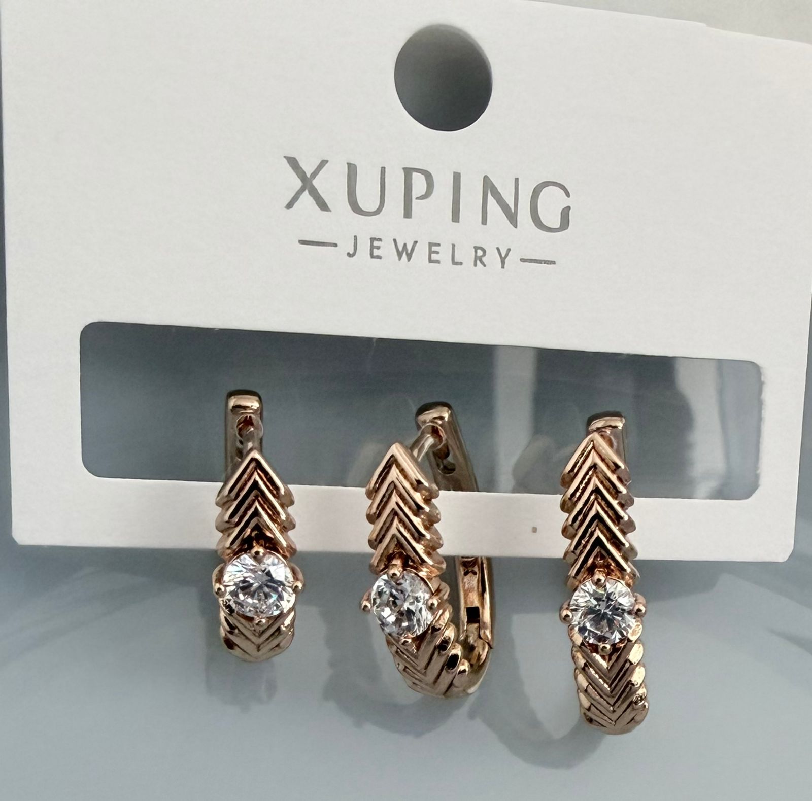 ARGOLLAS DOBLE ENCHAPE 18K
