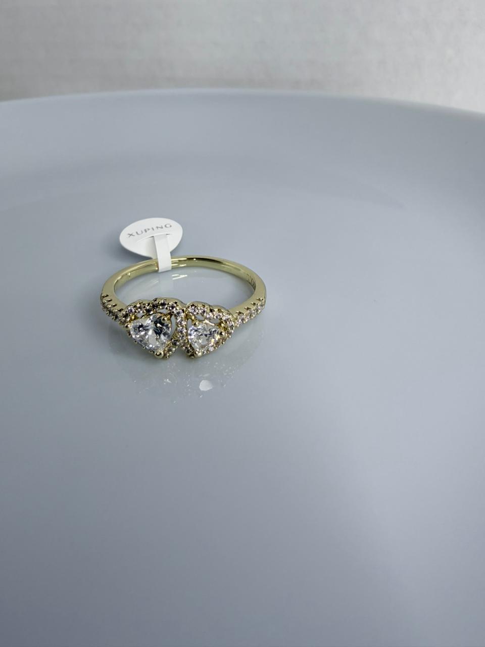 ANILLO DOBLE CORAZON 11
