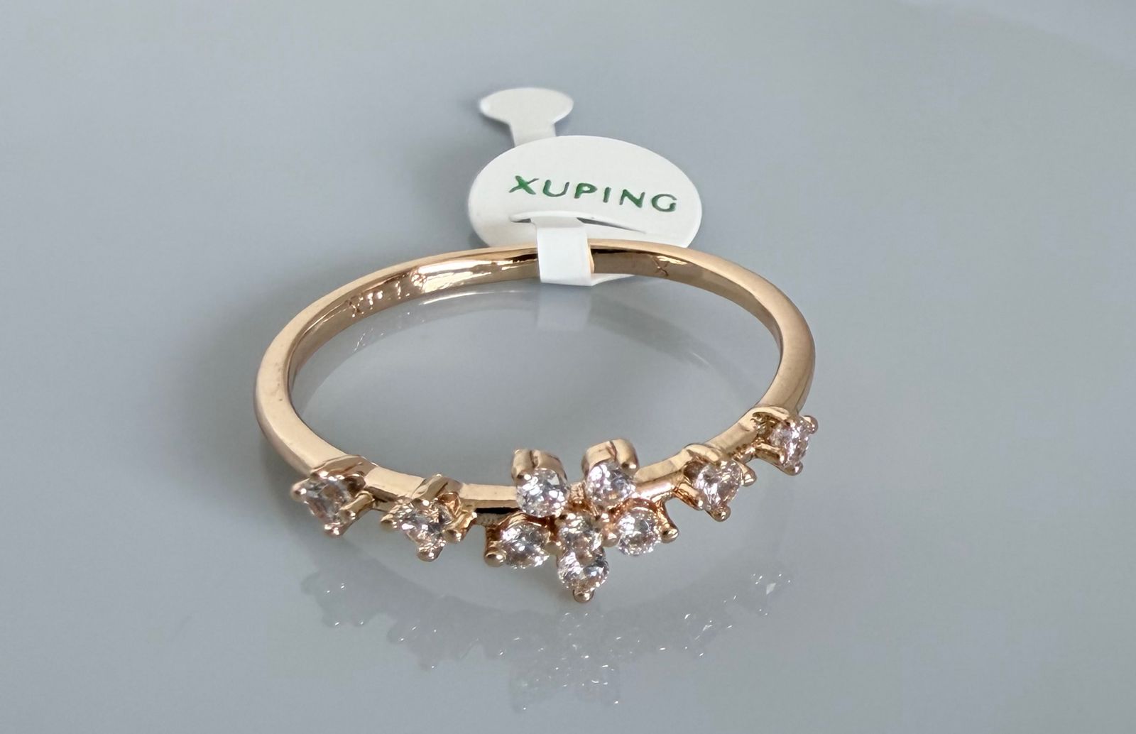 ANILLO FLOR CON CIRCONITA DOBLE ENCHAPE 18K 6