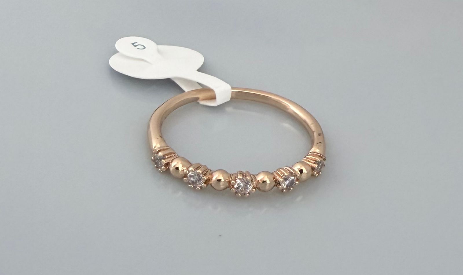 ANILLO MINI CIRCONITA DE FLOR DOBLE ENCHAPE 14K 3