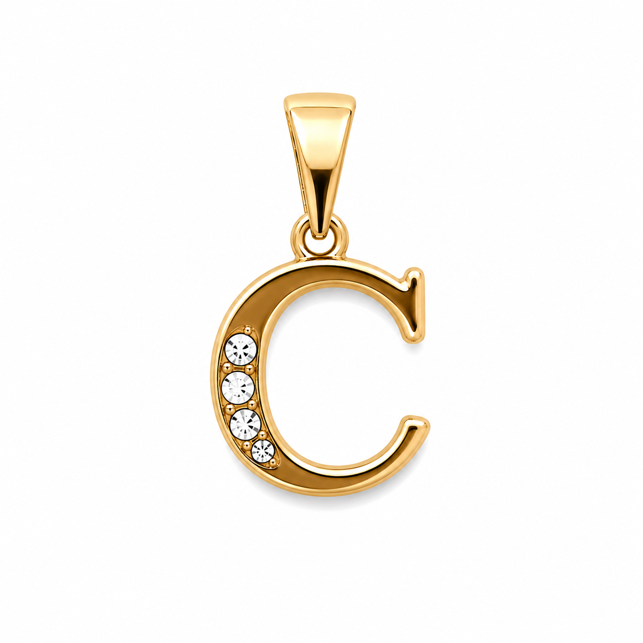 DIJE INICIAL C DOBLE ENCHAPE 18K