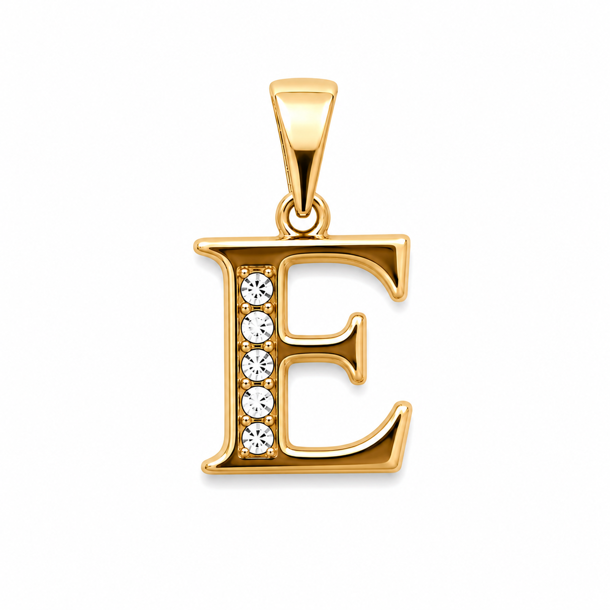 DIJE INICIAL E DOBLE ENCHAPE 18K