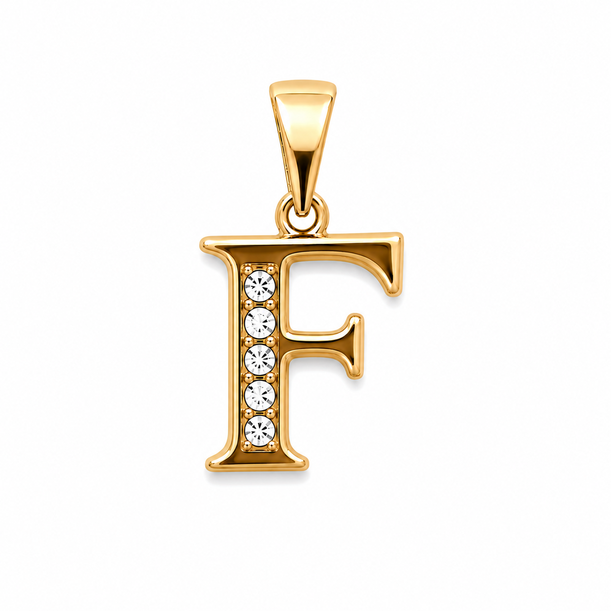 DIJE INICIAL F DOBLE ENCHAPE 18K