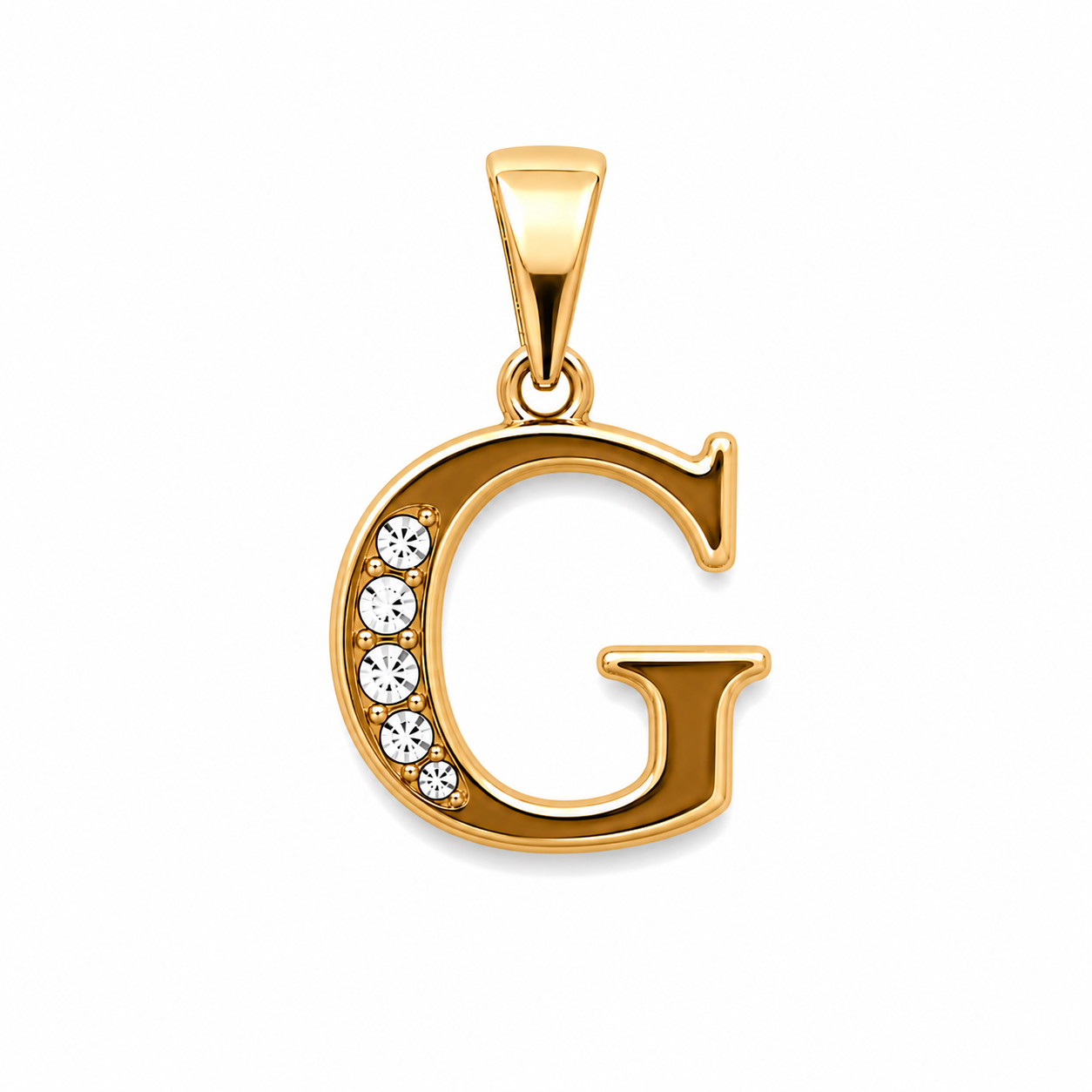 DIJE INICIAL G DOBLE ENCHAPE 18K