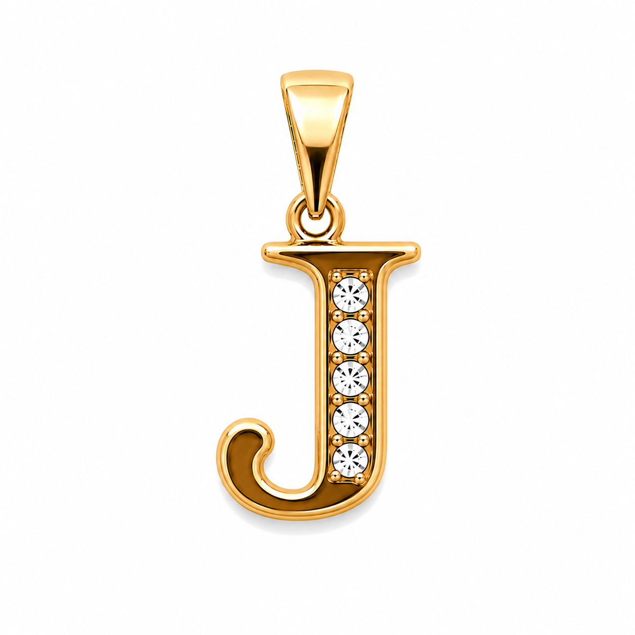 DIJE INICIAL J  DOBLE ENCHAPE 18K