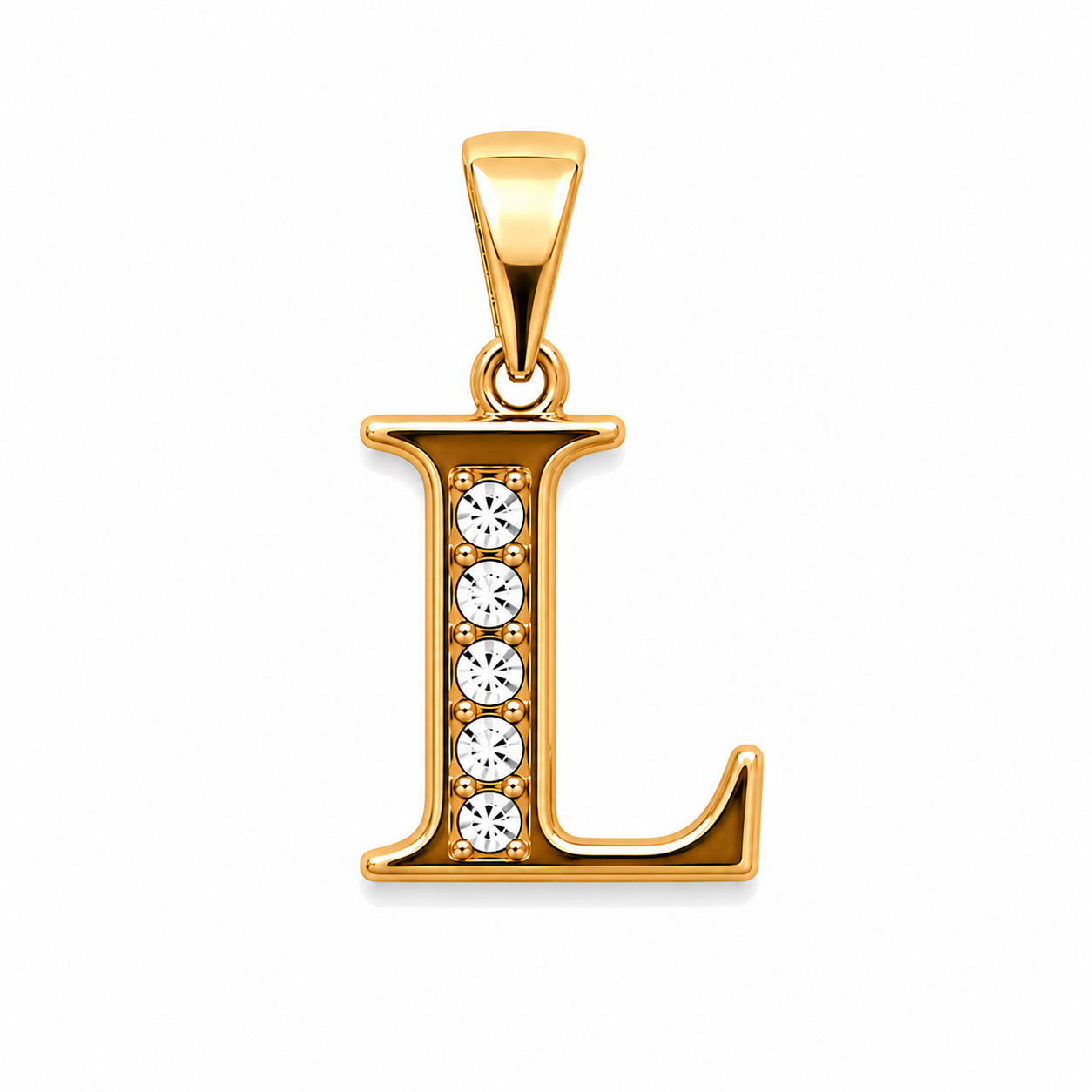 DIJE INICIAL L DOBLE ENCHAPE 18K