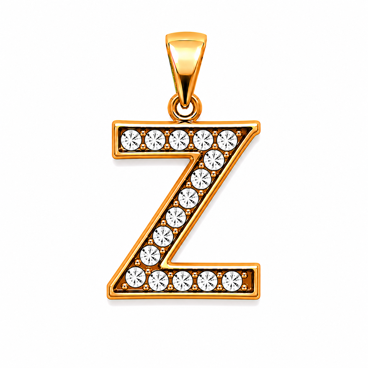 DIJE INICIAL Z DOBLE ENCHAPE 18K